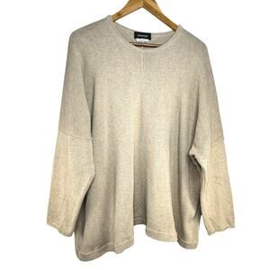 Eskandar x Neiman Marcus‎ Beige Oversized Sweater OS Minimalist
